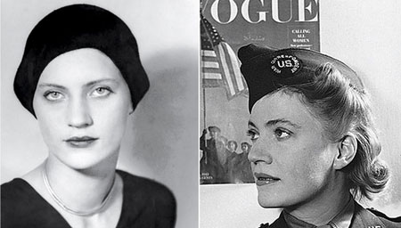 Lee Miller as a model and World War II correspondent.