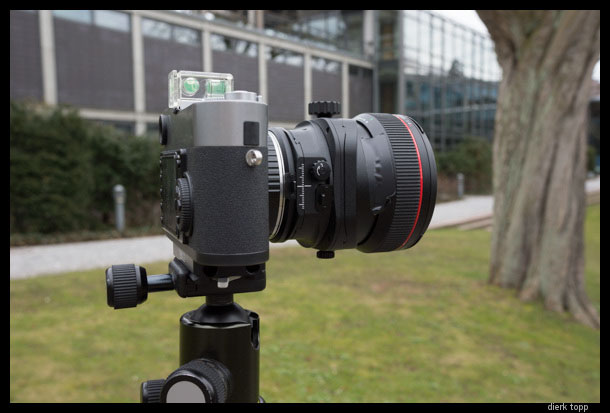 The Leica M9 with the Canon 17mm F4 TS-E