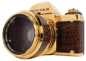 Next step: gold cameras? The Pentax LX Special Gold Edition, 1981 | Michael S. Ready