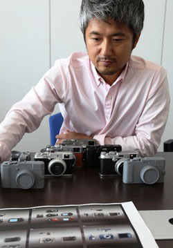 Masazumi Imai, the designer of Fujifilm’s retro-looking X series cameras, at the company’s headquarters in Tokyo. | Eric Pfanner / The New York Times
