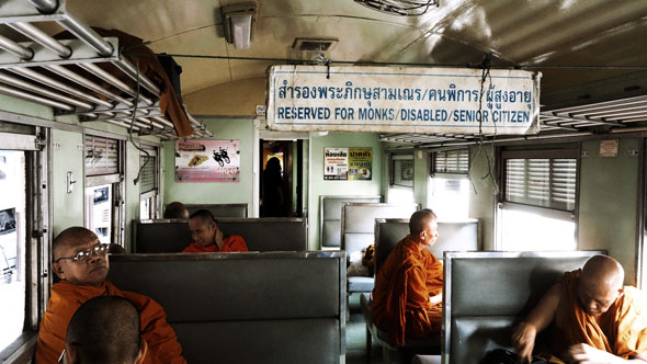 Monks on Train | Ronn Aldaman