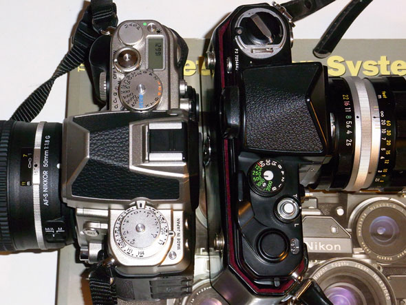 Nikon F2 on eye-level with the Nikon Df | Brian Sweeney