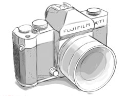 Artist's impression of the upcoming all-weather Fujifilm X-T1 | Fuji Rumors