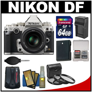 Nikon Df kit deals in the flavors silver and black...