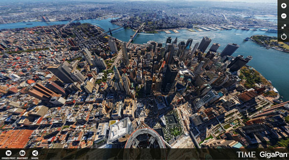 Yours to play with all the angles of this 360° panoramic view over New York City and vicinity. | TIME