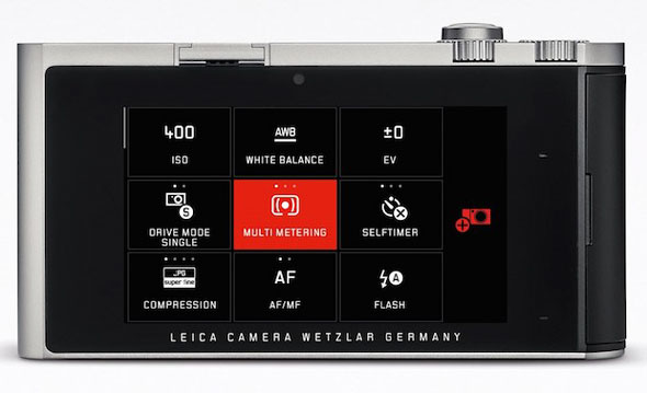 Clean, simplistic, pure -- the Leica T's LCD back with the old "Wetzlar" coming back to life.