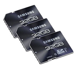 Save big time on fast Samsung memory cards.