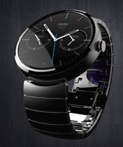 The so far most promising wearable smartwatch: Motorola's Moto 360. Coming this year. Without camera.