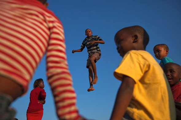 Boy on Trampoline | James Nachtwey / National Geographic